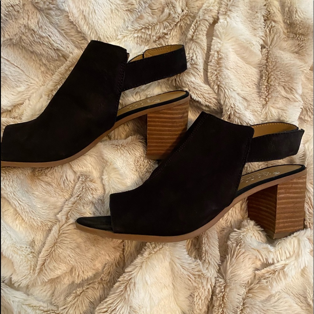 Black suede shoes!